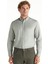 Comfort Fit Düğmeli Yaka Oxford Haki Erkek Gömlek TBMRSH1010 1