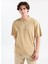 Düz Bej Erkek Polo T-Shirt 50542313_DUBILO 3