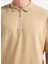 Düz Bej Erkek Polo T-Shirt 50542313_DUBILO 4