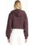 Kapüşon Yaka Düz Bordo Kadın Sweatshırt TBWRTS1034 4