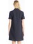 Polo Yaka Düz Lacivert Midi Kadın Elbise TBWRDR1004-1 5