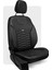 Bellucci Delikli Deri Airbag Uyumlu Ortopedik Destekli Universal Oto Koltuk Kılıfı Siyah-Siyah 1