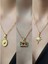 Üçlü Kombin Altın Kaplama Sembol Kolye Seti 1