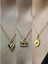 Üçlü Kombin Altın Kaplama Sembol Kolye Seti 1