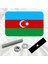 Azerbaycan Bayrağı Pleksi Panjur Arması I Universal Vidalı Oto Panjur Süsü I Araba Panjur Süsü 3