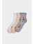 Kız Çocuk 3'lü Pamuklu Patik Çorap F7209A8NS 11