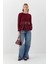 Uzun Kollu Kaşkorse Bluz Bordo 3