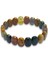 Faset Kesimli Ocean Jasper Bileklik Elastik Yapılı 529-1 2