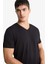 Slim Fit Dar Kesim V Yaka Üst D6187AX25WN 12