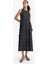Bisiklet Yaka Puantiyeli Poplin Kolsuz Midi Elbise F8241AX25AU 13