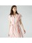 Kadın Pembe Çizgili Elbise 1