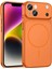 iPhone Turuncu 14 Uyumlu 17 Pro Max Görünüme Çeviren Kamera Koruma Magsafe Kılıf 1