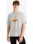 Boxy Fit Bisiklet Yaka Baskılı Kısa Kollu Tişört F8567AX25HS 15