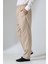 Erkek Lastikli Bel Cepli Hac Umre Keten Şalvar Pantolon - Bej (Vşn) 1