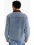 Relax Fit Kontrast Yaka Düğmeli Denim Ceket F8308AX25AU 13