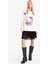 Hello Kitty Oversize Geniş Kalıp Bisiklet Yaka Uzun Kollu Tişört F8920AX25AU 10