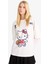 Hello Kitty Oversize Geniş Kalıp Bisiklet Yaka Uzun Kollu Tişört F8920AX25AU 11