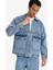 Relax Fit Fermuarlı Denim Ceket F0097AX25AU 9