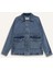 Relax Fit Fermuarlı Denim Ceket F0097AX25AU 10