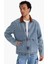 Relax Fit Kontrast Yaka Düğmeli Denim Ceket F8308AX25AU 11