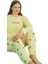 Linay Collection Kadın Büyük Beden Pijama Takımı Yumuşak Dokulu Rahat 2