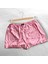 Pembe Çizgili Saten Bralet Şort Pijama Takımı 3