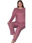 Linay Collection Kadın Büyük Beden Pijama Takımı Yumuşak Dokulu Rahat 1