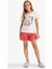 Kız Çocuk Pijama Takımı Baskılı Kısa Kollu Tişört Desenli Şort G0922A825HS 13