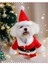 Şenlikli Noel Baba Köpek Kostüm Seti – Küçük Irklar Için Sıcak Polyester Tulum, Kazak Tasarım Evcil Hayvan Kıyafeti-L Beden 2