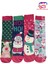 4 Çift Unisex Yılbaşı Çorabı, Noel Renkli Soket Çorap 1