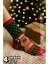 4 Çift Unisex Yılbaşı Çorabı, Noel Renkli Soket Çorap 6