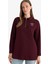 Regular Fit Polo Yaka Nakışlı Yarım Fermuarlı Sweatshirt Tunik 9