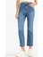 Crop Flare Fit Düşük Bel Bilek Boy Jean Yıkamalı Pantolon G2217AX25WN 12