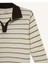 Erkek Bebek Gömlek Yaka Triko Görünümlü Çizgili Uzun Kollu Tişört G1961A525AU 14