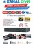 4 Kanal 1080N Full Hd H265 Dvr Kayıt Cihazı - Güvenlik Kamerası Sistemleri 1