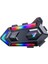 V20 Rgb Işıklı Bluetooth Kask Kulaklığı Uyumlu Işıklı Motorsiklet Interkom – 25 Saat Pil Ömrü 4