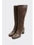 Hakiki Deri Fermuarlı Kadın Çizme 2