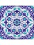 20x20 Cm Ac 92 Osmanlı Mavi Beyaz Kütahya Çini Karo 1