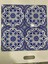 20x20 Cm Ac 92 Osmanlı Mavi Beyaz Kütahya Çini Pano 8