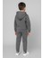 Gri 2 Iplik Penye Kapşonlu Çocuk Ikili Takım Gri - 5 Yaş 3