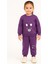 Tavşan Desenli Çocuk Ikili Takım Mor - 2 Yaş 1