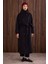 Funnel Neck Uzun Kaban Siyah 1