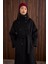Funnel Neck Uzun Kaban Siyah 3