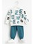 Harf Baskılı Çocuk Ikili Takım Yeşil - 2 Yaş 5