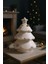 Yılbaşı Çam Ağacı Beton Mumluk, 3 Parça, Inci Mum Hediyeli Beton Dekor, Yılbaşı Süsü 1
