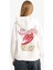 Oversize Geniş Kalıp Kapüşonlu Sırt Baskılı Sweatshirt G3878AX25WN 14