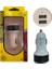 12V-24V Girişli Çift USB Portlu Araç Şarj Adaptörü (Kutulu) 1