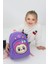 Labubu Figürlü Mor Anaokulu Kreş Çantası 4 Bölmeli Ilkokul Öncesi Çocuk Sırt Çantası 1