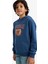 Erkek Çocuk Kapüşonlu Baskılı İçi Yumuşak Tüylü Sweatshirt G5564A825CW 8
