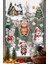 Sevimli Kış Hayvanları ve Noel Evi Cam Sticker Seti – Çocuk Odası Yılbaşı Pencere Süslemesi 1
